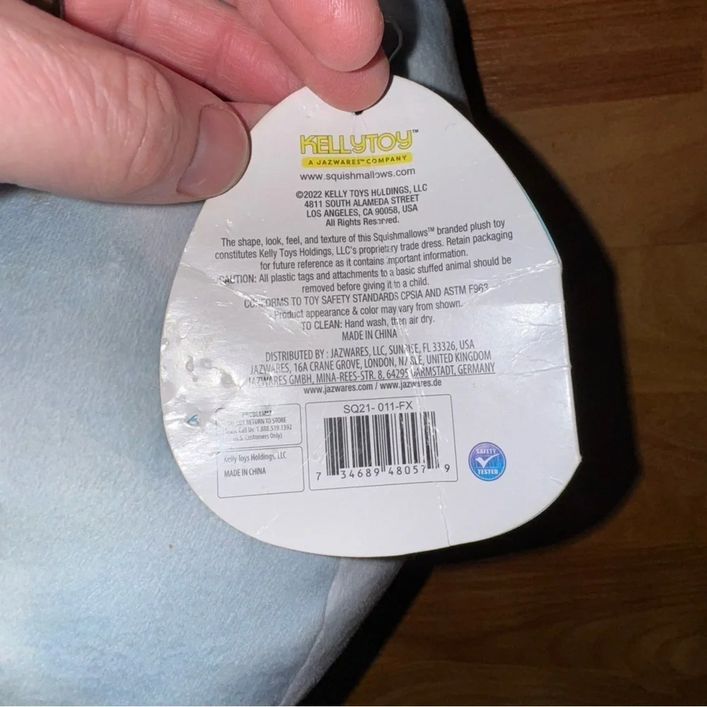 Squishmallows 12 INCH Faldette Sky Blue Husky Dog NEW WITH TAGS